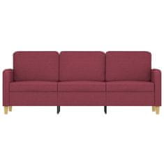 Vidaxl Trosed vinsko rdeč 180 cm blago