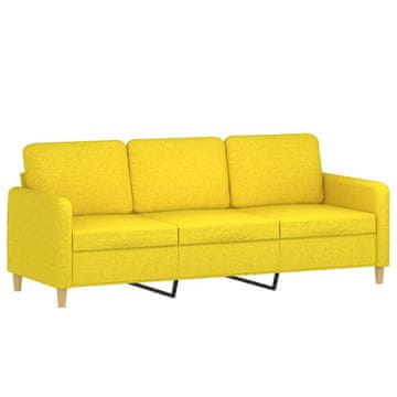 Vidaxl Trosed svetlo rumen 180 cm blago