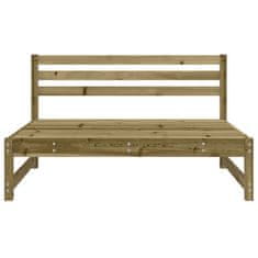Vidaxl Vrtni sredinski kavč 120x80 cm impregnirana borovina