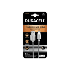 Duracell kabel USB-A na Lightning, 1m, bel