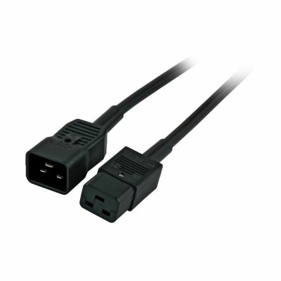 EFB napajalni kabel 220V podaljšek 1,8m C19-C20 črn