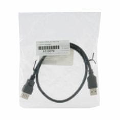 EFB podaljšek USB A-A 0,5m črn dvojno oklopljen K5248SW.0,5V2