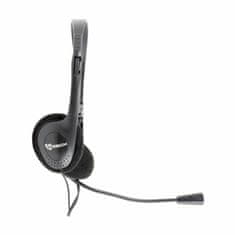 S-box slušalke + mikrofon črne HS-201