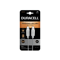 Duracell kabel USB-C na USB-C, 1m, bel