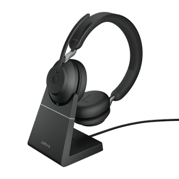Jabra Evolve2 65/Stereo/USB-C/BT/Wireless/Stand/Black