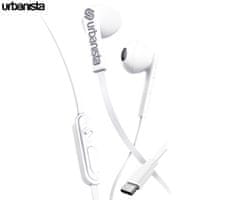 Urbanista SAN FRANCISCO žične slušalke z mikrofonom, USB-C, Android/iOS/Windows, bele (Pure White) - kot nov