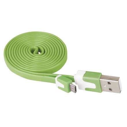 Ostatní Emos SM7001G USB 2.0 A/M - micro B/M, 1 m, zelena
