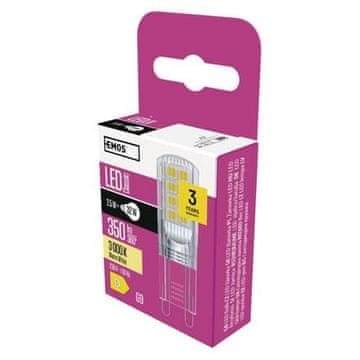 Emos LED žarnica ZQ9335 Classic JC / G9 / 2.5 W (32 W) / 350 lm / warm white