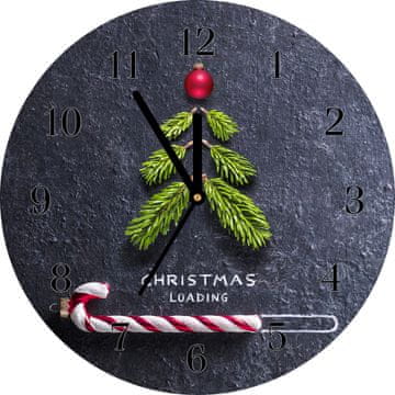 tulup.si Steklena ura Zima božična drevesa Christmas Bele kazalke