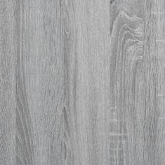 Vidaxl Stojalo za zaslon s predali siva sonoma 100x27x15 cm inž. les