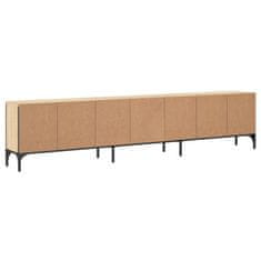 Vidaxl TV omarica s predalom sonoma hrast 200x25x44 cm inženirski les