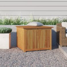 Vidaxl Vrtna škatla za shranjevanje 75x75x58 cm trden akacijev les