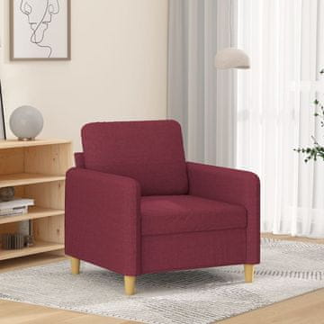 Vidaxl vidaXL Fotelj, vinsko rdeč, 60 cm, oblazinjen s tkanino