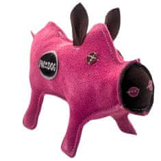 FENICA PafDog Piglet Pinky Toy za pse iz usnja in jute 28cm