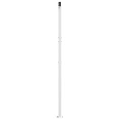 Vidaxl Komplet stebričkov za tendo bele barve 600x245 cm železo