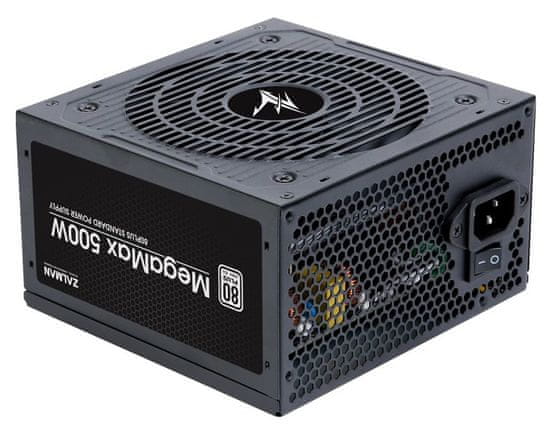 Zalman napajalnik MegaMax 500W/ ATX / akt. PFC / 120mm ventilator / 80PLUS