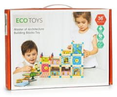 EcoToys Lesene kocke Hiša