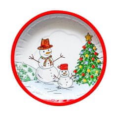Toro Božični pladenj za žogo &quot;SNOWMAN&quot; 26x2,5 cm JEKLEN