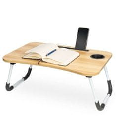 MG Table Bed Stojalo za prenosni računalnik, lesena