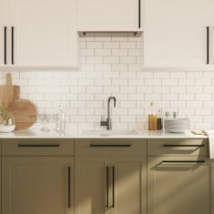 Vidaxl Ročaji za omarico 20 kosov črni 320 mm nerjaveče jeklo