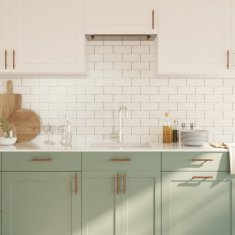 Vidaxl Ročaji za omarico 20 kosov bron 96 mm nerjaveče jeklo