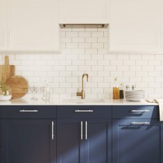 Vidaxl Ročaji za omarico 10 kosov srebrna 128 mm nerjaveče jeklo