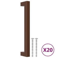Vidaxl Ročaji za omarico 20 kosov bron 160 mm nerjaveče jeklo