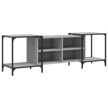 Vidaxl TV omarica siva sonoma 153x37x50 cm inženirski les