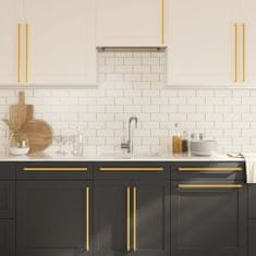 Vidaxl Ročaji za omarico 20 kosov zlati 480 mm nerjaveče jeklo