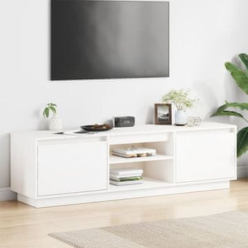 Vidaxl vidaXL TV stojalo belo 140x35x40 cm masivni borov les