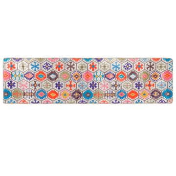 Vidaxl Pralna preproga 80x300 cm večbarvna
