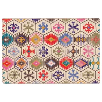 Vidaxl Preproga pralna večbarvna 120x180 cm