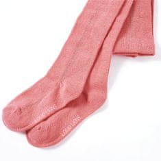 Vidaxl Otroške hlačne nogavice starinsko roza 116