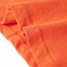 Vidaxl Otroška majica s kratkimi rokavi živo oranžna 128