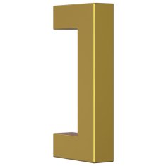 Vidaxl Ročaji za omarico 10 kosov zlati 64 mm nerjaveče jeklo