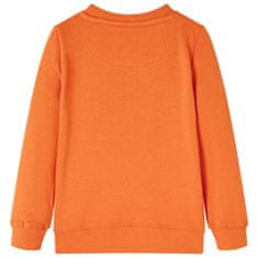 shumee Otroški pulover temno oranžen 92