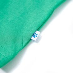 Vidaxl Otroška majica s kratkimi rokavi zelena 104