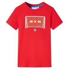 Greatstore Otroška majica s kratkimi rokavi rdeča 116