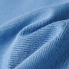 Vidaxl Otroška majica s kratkimi rokavi srednje modra 104