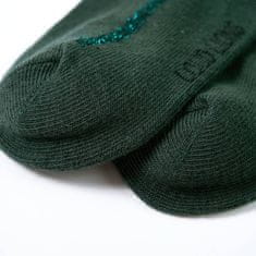 Greatstore Otroške hlačne nogavice temno zelene 104