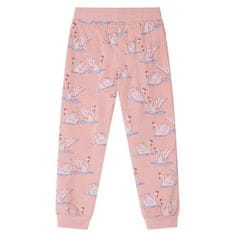 Greatstore Otroška pižama z dolgimi rokavi svetlo roza 92