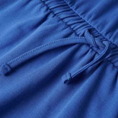 Greatstore Otroška obleka z vrvico kobaltno modra 140