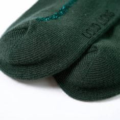 Greatstore Otroške hlačne nogavice temno zelene 128
