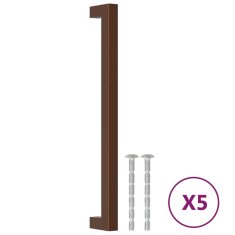 Vidaxl Ročaji za omarico 5 kosov bronasti 224 mm nerjaveče jeklo