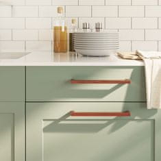 Vidaxl Ročaji za omarico 5 kosov bronasti 224 mm nerjaveče jeklo