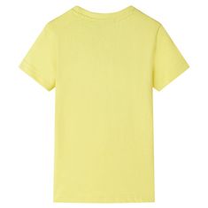 Greatstore Otroška majica s kratkimi rokavi rumena 104