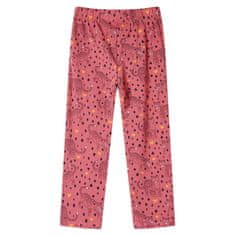 Greatstore Otroška pižama z dolgimi rokavi starinsko roza 92
