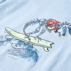 Vidaxl Otroška majica s kratkimi rokavi svetlo modra 92