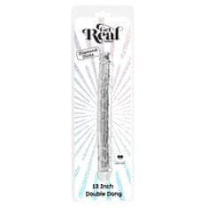 Toyjoy Prozoren dvojni dildo "Clear Real Double Dong" 34,5 cm (R10129)