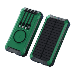 BOT  Solarna banka SP5 1 panel 30000mAh s kabli, zelena